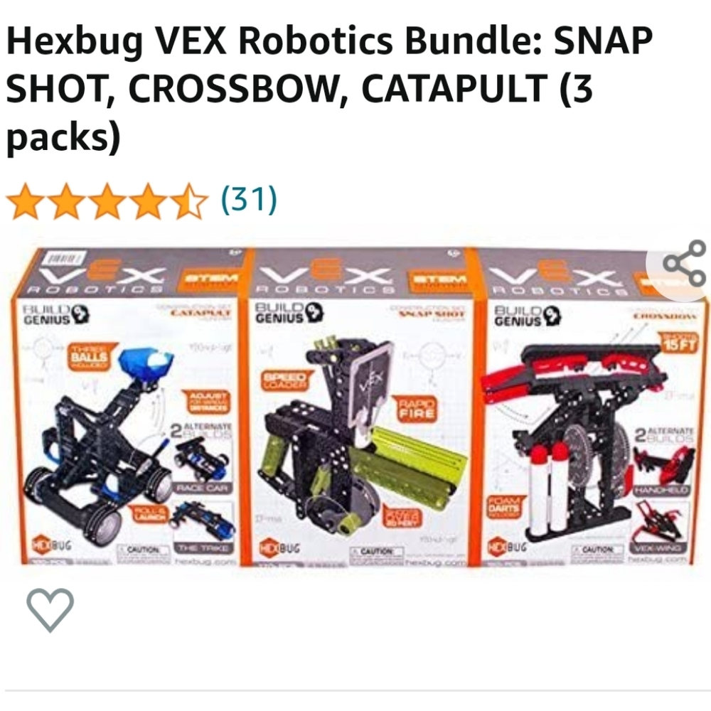Hex Bug Robotics starter kit.